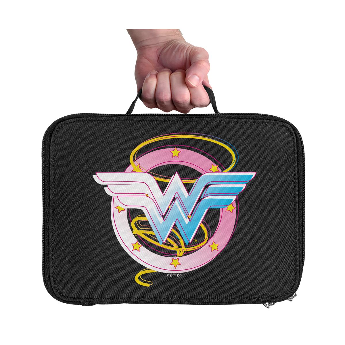 Wonder Woman Pastel Logo Insulated Soft Sided Lunch Box - thumbnail 3