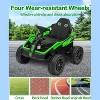 Black 24V Kids Electric Ride On Car For Big Kids With 4WD Four Motors Adjustable Seat Remote Control Music And Led Lights For Outdoor Fun Black - 4 of 4