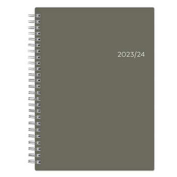Blue Sky 2023-24 Academic Planner with Notes Pages Flexible Cover 5.875"x8.625" Weekly/Monthly Wirebound Solid Olive