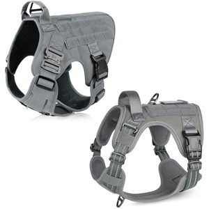rabbitgoo Tactical Dog Harness for Large Dogs, Large Breed, Adjustable Military Dog Vest Harness for Training Hunting Walking - 1 of 1