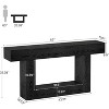 Tribesigns Farmhouse 2-Tier 63" Console Table with U-Shaped Base for Living Room - 3 of 4