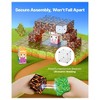 Angel Sar Magnetic Blocks 150 PCS Forest Castle Set, STEM Building Toys with Dual-Sided Panels, Educational Montessori Sensory Toys for Kids Ages 3+ - 4 of 4