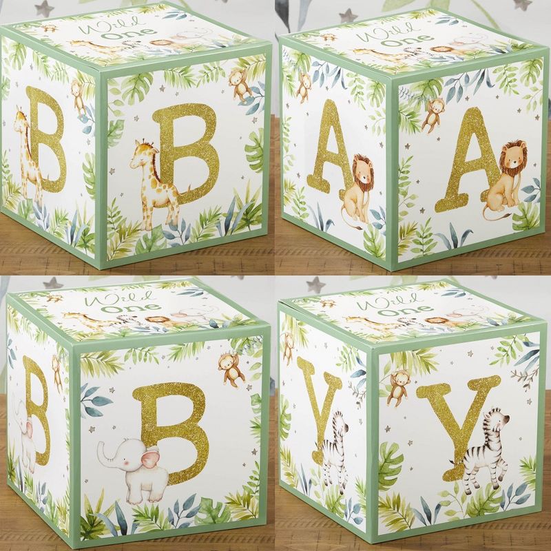 Kate Aspen Safari Baby Block Box (Set of 4) | 28609NA, 5 of 9