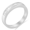 Silver 1/3 Cttw Diamond Channel Set Stackable Wedding Ring - 4 of 4