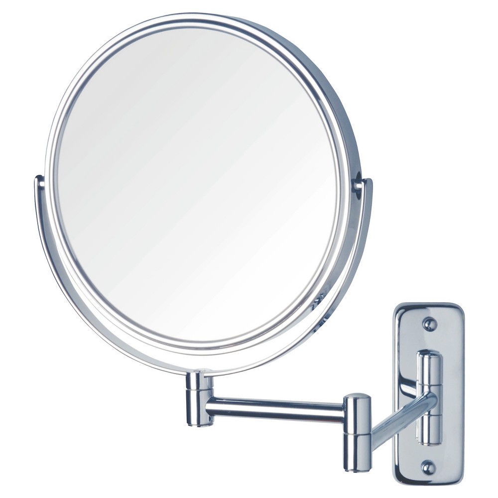 Jerdon 5X -1X Wall Mount Mirror Double Arm Chrome