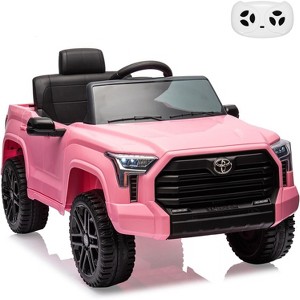 12V Licensed Toyota Tundra Kids Electric Truck, Battery-Powered Off-Road Ride-On Car with Remote Control, 3 Speeds, LED Lights, MP3, Ages 3-6 - 1 of 4