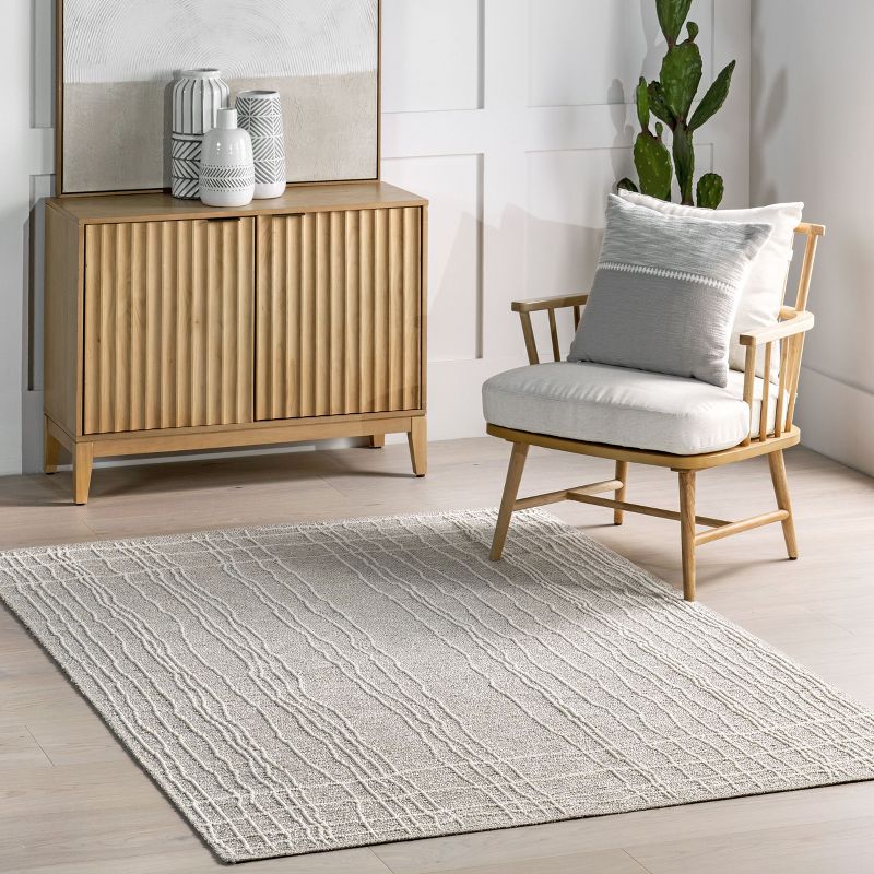 nuLOOM Cortney Casual Wavy Striped Area Rug, 2 of 10