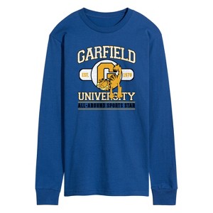 Men's - Garfield - University Sports Star Long Sleeve Graphic T-Shirt - 1 of 4