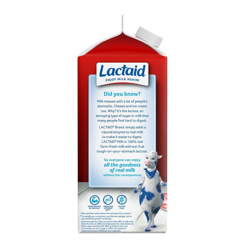 Lactaid Lactose Free Whole Milk - 0.5gal, 5 of 8
