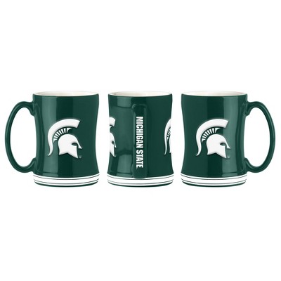 NCAA Michigan State Spartans Relief Mug - 14oz