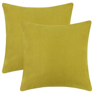 Unique Bargains Sofa Bed Solid Hidden Zippers Pillowcases 2 Pcs - 1 of 4