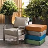 ARTPLAN Deep Seat Outdoor Cushion,Set 24"x24"x6" ,18x24" Bench Outdoor Chair Cushions, Polyester Fill Back for Patio Furniture ,Square - 3 of 4