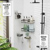 Hearth & Harbor Shower Caddy Adhesive Shower Organizer, Large Capacity Stainless Steel Shower Caddies - 2 of 4