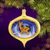 De Carlini Italian Ornaments 4.5 Inch Glitterglow Deer Christmas Tree Ornament , Christmas Decor Fawn, Snow (1PC) - 2 of 4
