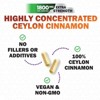 Organic Ceylon Cinnamon Supplement 1800mg - Certified Organic Ceylon Cinnamon Powder Pills - Energy & Heart Support for Women & Men - 60 Capsules - 4 of 4