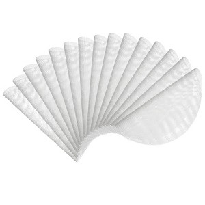 Unique Bargains Silicone Non-Stick Steaming Baking Mats White 15 Pcs - 1 of 4