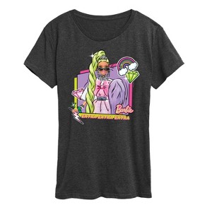 Women's - Barbie - Barbie Extra Short Sleeve Graphic T-Shirt - 1 of 4