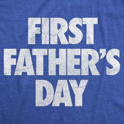 Мужские футболки Crazy Dog T-Shirts, Inc. Mens Funny T Shirts First Fathers Day Sarcastic Dad Tee For Men - Crazy Dog Men's T Shirt Gift for Dad Royal L — фото 2