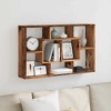 CLIHOME 8 Cubes Open-back Bookshelf Home Storage Display Shelf Wall Mounted Wooden Bookcase Organizer Rack - 2 of 4