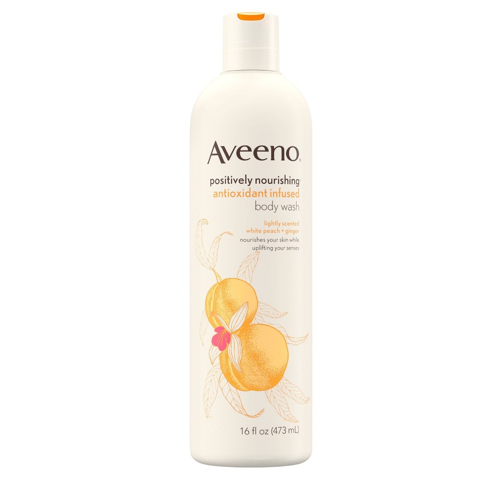 UPC 381371018796 product image for Aveeno Positively Nourishing White Peach And Ginger Body Wash - 16 fl oz | upcitemdb.com