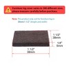 Unique Bargains Square Felt Self-stick Non-slip Anti-scratch Furniture Pads 50 Pcs - 2 of 4