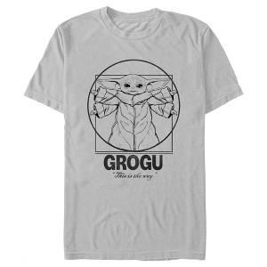 Men's Star Wars: The Mandalorian Vitruvian Grogu T-Shirt - 1 of 4