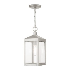 Livex Lighting Nyack 1 - Light Pendant in  Brushed Nickel - 1 of 2