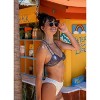 Sporti Sporti x Stef Corgel Isla Palm Shadow Strappy Bikini Top Blue Medium - 2 of 4