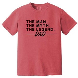 Simply Sage Market Men's The Man The Myth The Legend Dad Short Sleeve Garment Dyed Tee - 1 of 2
