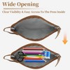Unique Bargains Pencil Case Canvas Patchwork Style Large Capacity for Office Supplies 1 Pc - 4 of 4