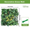 6pcs Green Wall Decor Indoor Background Floral Wall Plastic Artificial Grass Balcony Door Simulation Turf Greenery Decorative Fruit - 2 of 4