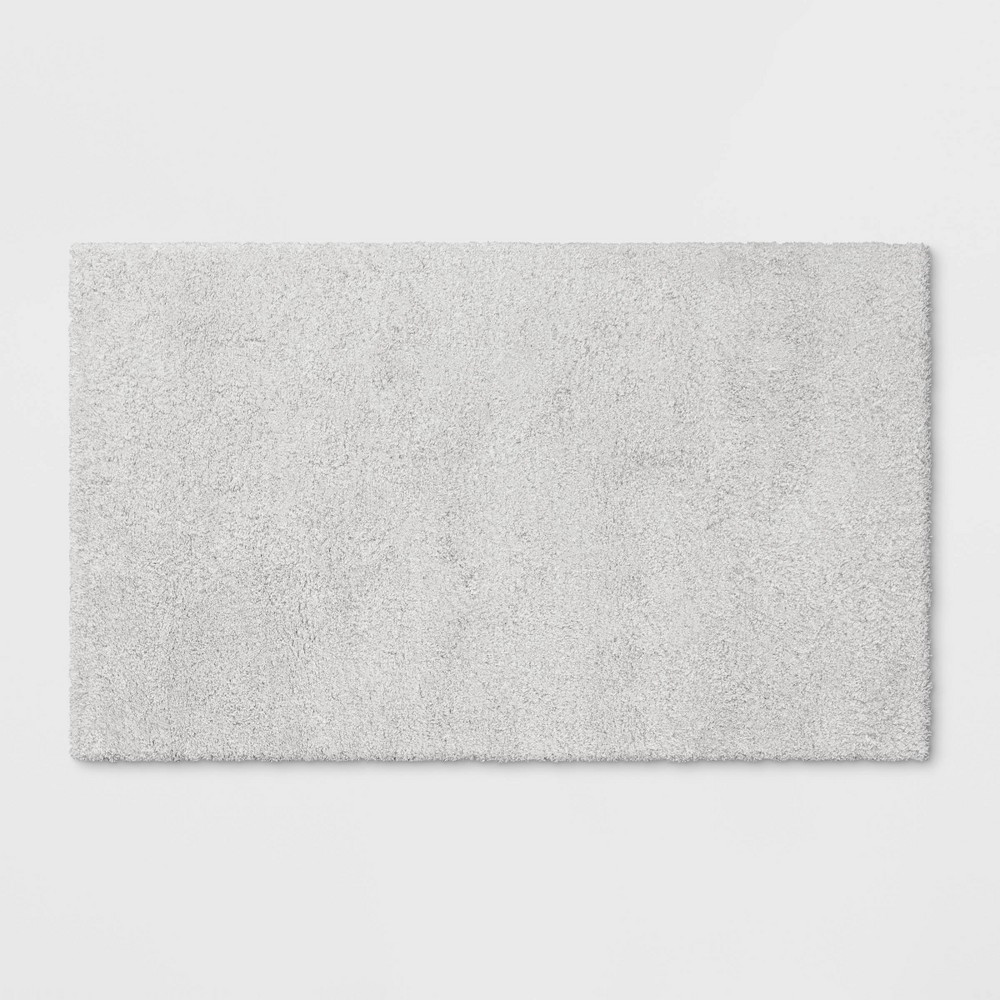  Solid Eyelash Woven Shag Accent Rug Cream