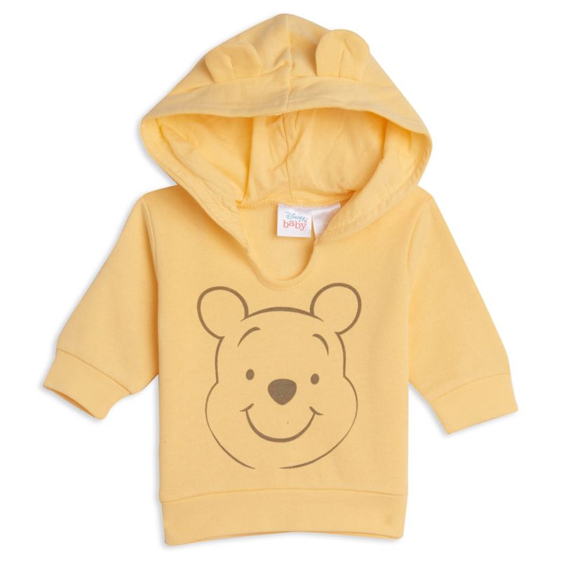 Disney Winnie the Pooh Baby Hoodie & Short Sleeve Bodysuit & Pants, 3 of 10