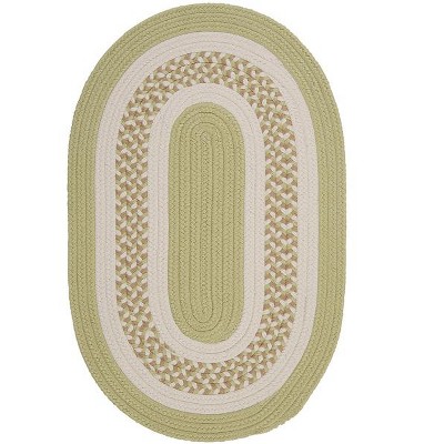 Colonial Mills Flowers Bay - Light Green sample swatch Rug
