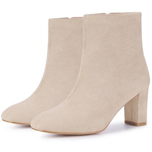 Perphy Square Toe Chunky Heel Ankle Boots for Women - 1 of 4