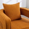 Hrinhom 29"W Modern Swivel Single Sofa Chair,Upholstered Boucle Accent Chair with Pillow - 4 of 4