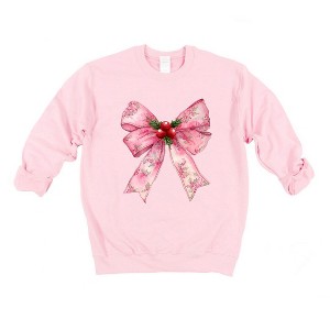 Simply Sage Market Women's Graphic Sweatshirt Coquette Holly - 1 of 4