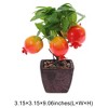 Unique Bargains Artificial Plants Plastic Orange 3.15"x3.15"x9.06" 1 Pcs - 3 of 4