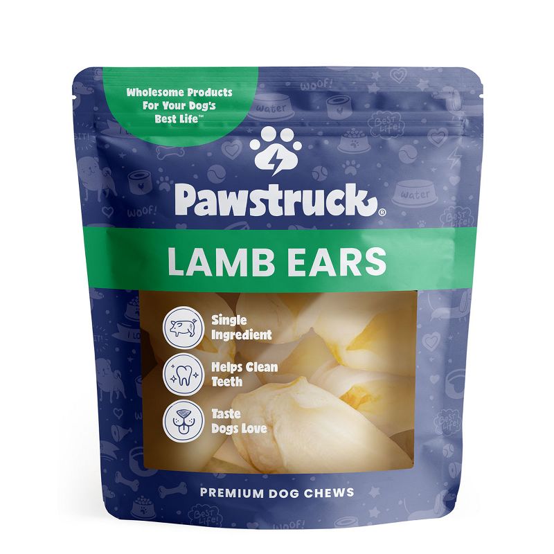 Pawstruck Lamb Ears for Dogs - Natural Bulk Dog Dental Treats & Sheep Chews, Smoked & Low Fat, Pet Products, 1 of 9