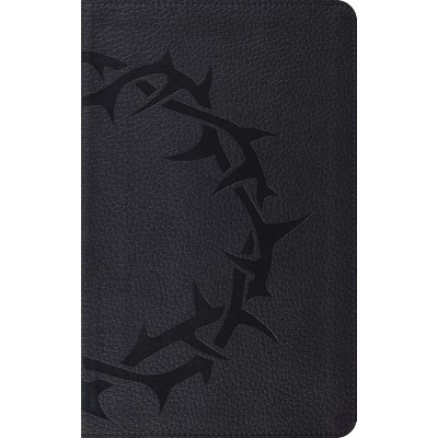 Thinline Bible-ESV-Crown Design - by  Esv Bibles (Leather Bound)