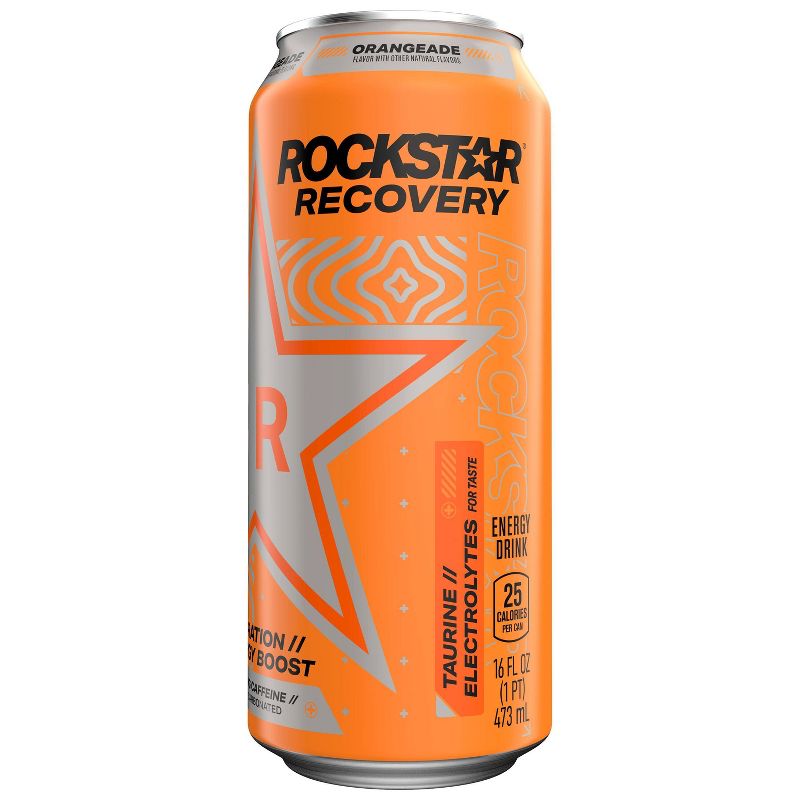 Rockstar Recovery Orange Energy Drink - 16 fl oz Can, 4 of 7