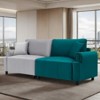 Gymojoy 87" Sectional Sofa Modular Deep Seat Sofa Couch Futon Sofa Bed w/ USB Ports for Living Room - 3 of 4