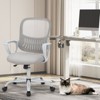 NicBex Adjustable Height Home Office Mesh Chairs with Fixed Armrest and Universal Wheels for Work Study - 2 of 4