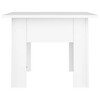 vidaXL Modern Coffee Table - Engineered Wood, Square Design, DIY Assembly, Simple Maintenance, White 21.7"x21.7"x16.5" - 4 of 4