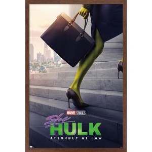 Trends International Marvel She-Hulk: Attorney At Law - Teaser One Sheet Framed Wall Poster Prints - 1 of 4