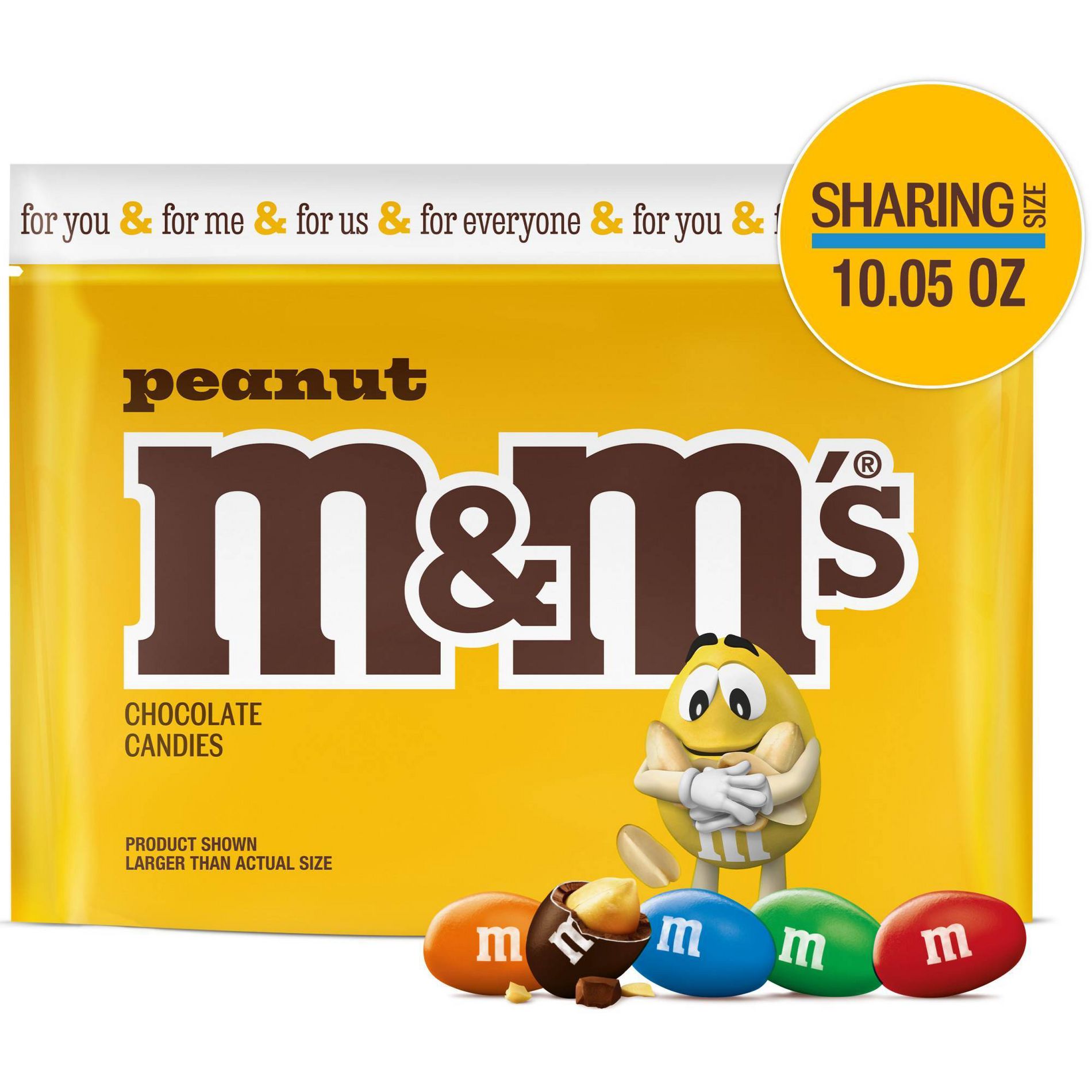 M&M's Peanut Chocolate Candy - Sharing Size - 10.05oz