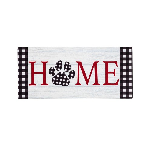 Here to Pet the Dog Sassafras Mat - 10 x 22 Insert Doormat