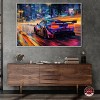 Notoriart Night Drive Vibes Car Wall Art Framed - 2 of 4