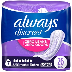 Always Discreet Ultimate Extra Protection 7 Drop Base Pads - 1 of 4