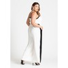 ELOQUII Women's Plus Size Jumpsuit W Contrast Details - 14, Sugar Swizzle - 4 of 4